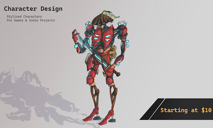 design an original game character concept