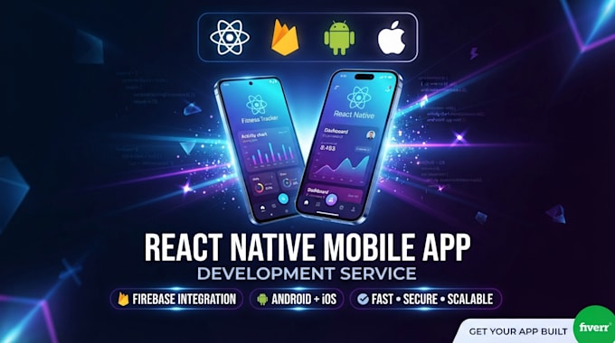 develop a react native mobile app with firebase integration for android ios