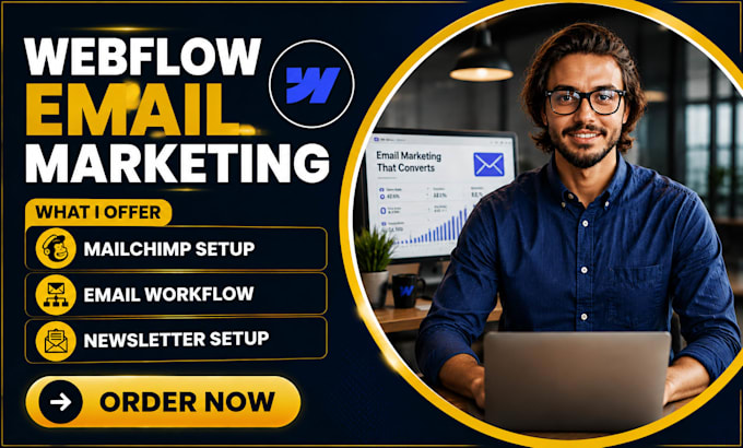 setup webflow email marketing mailchimp automation newsletter workflows
