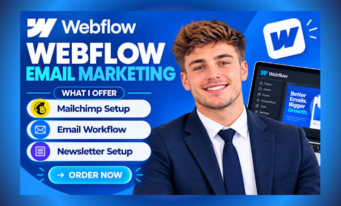 setup webflow email marketing mailchimp automation newsletter workflows