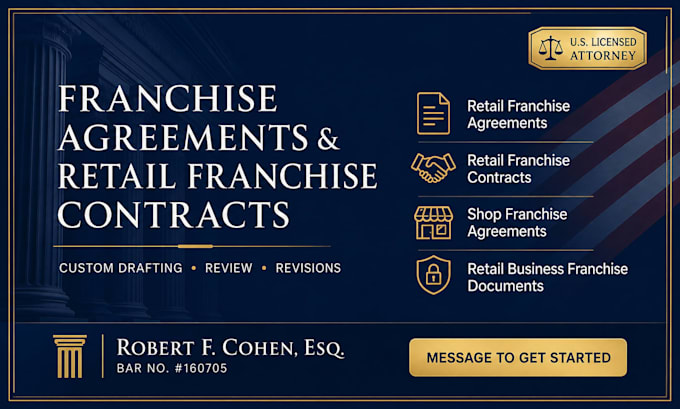 draft complete retail business franchise documents