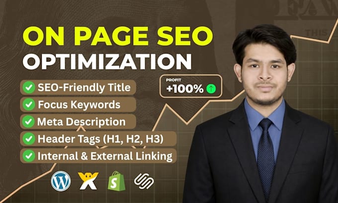 on page SEO for wordpress shopify wix and squarespace