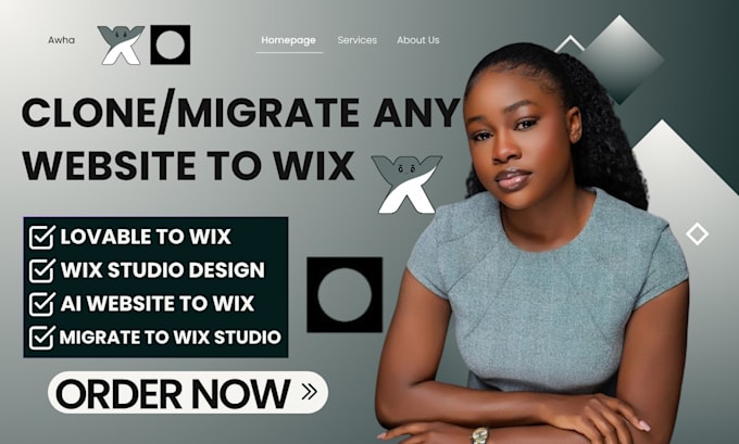 clone or migrate your lovable, hostinger, replit ai website design to wix studi0