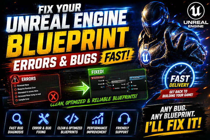 fix your unreal engine blueprint errors and bugs fast