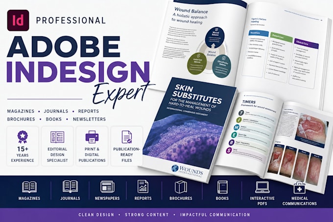 professionally design magazines, reports, brochures and publications