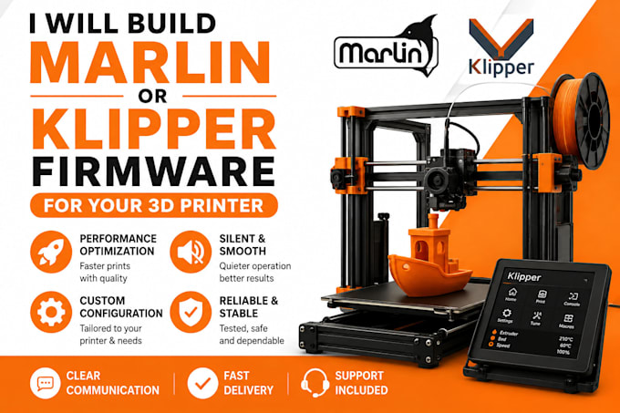 build custom marlin klipper firmware for flawless 3d printing