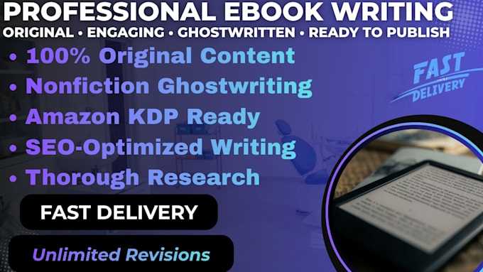 write a professional ebook and nonfiction book