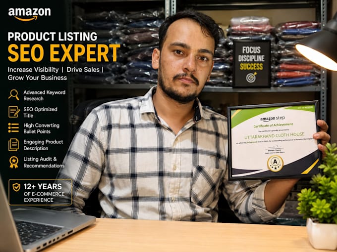 create amazon SEO product listing that ranks and converts