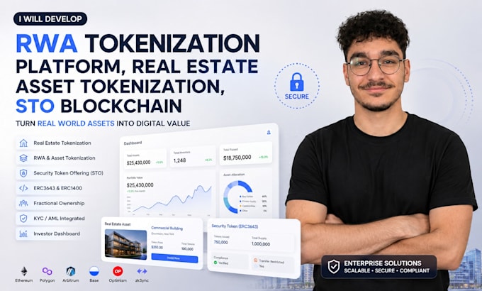 develop rwa tokenization platform, real estate asset tokenization sto blockchain