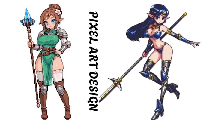do pixel art pixel character sprite sheet game asset pixel animation 8 bit art