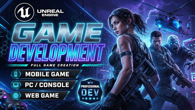 develop unreal engine game, do unreal engine game development, blueprint game