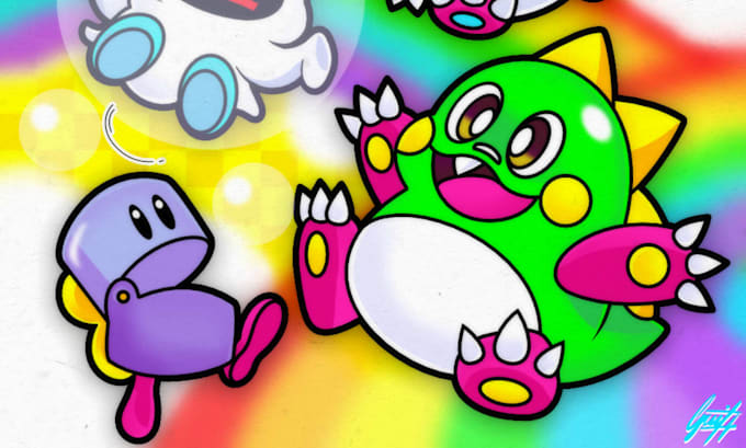 draw a cartoon illustration of any characters you like
