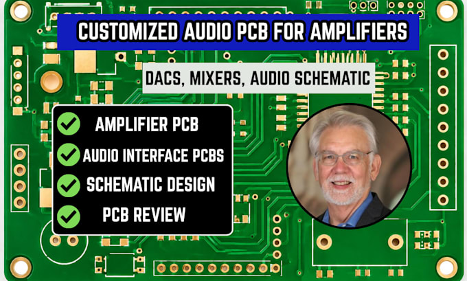 design customized audio pcb for amplifiers, dacs, mixers, audio schematic