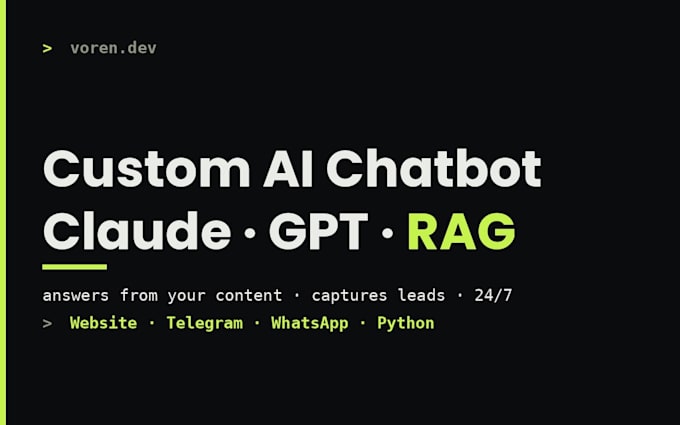 build a custom ai chatbot for your website with claude or gpt