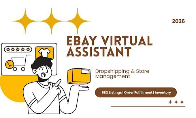 be your ebay virtual assistant and dropshipping manager