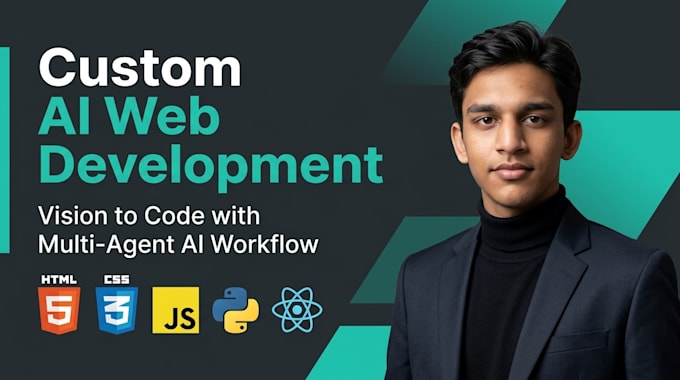 build custom ai web app landing page using ai agent workflow