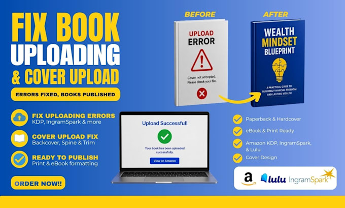 kdp cover error paperback cover correction ingramspark cover resize