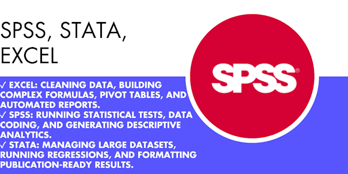 handle spss, stata, excel and microsoft project