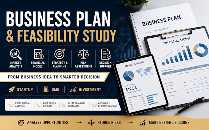 create a business feasibility study and financial model