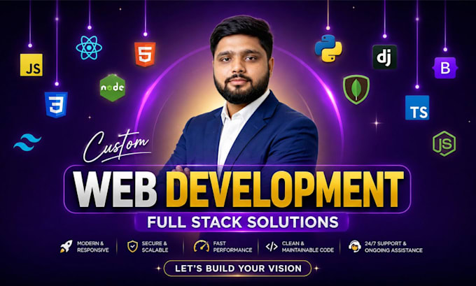 do custom web development as a full stack expert