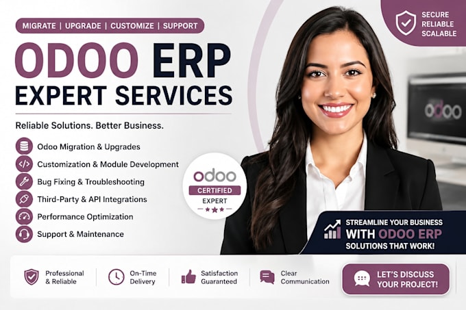 migrate, upgrade, customize and support your odoo erp