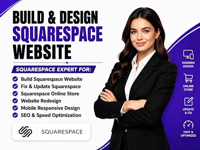 build squarespace website, fix, update squarespace, squarespace online store