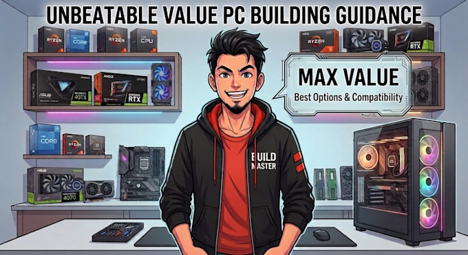 create a custom PC build list, find local assembly, and setup guide