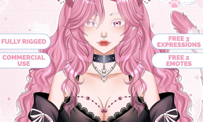 design anime vtuber model live2d model vtuber rigging live2d rigging vtube