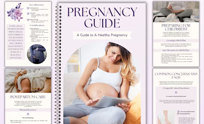 design pregnancy journal, baby memory book and keepsake workbook