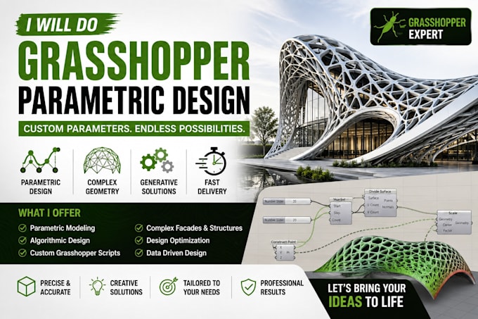 create architectural bim modeling in revit, rhino and grasshopper