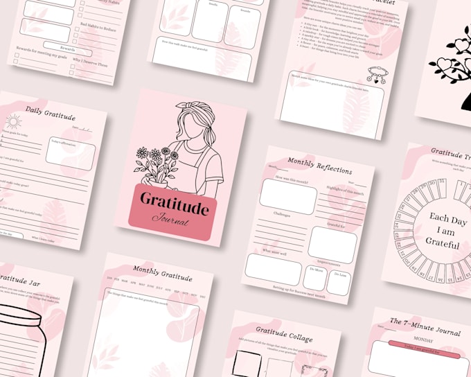 design digital planner, journal and notebooks