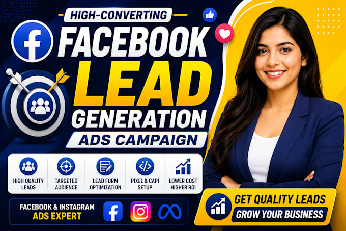 manage facebook ads meta ads for eccomars bussiness quality leads generation