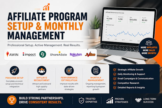 create, launch, and scale your affiliate program on awin,impact