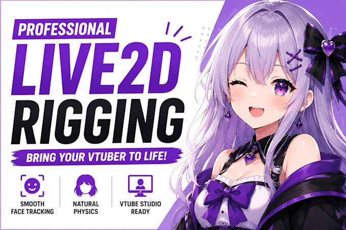 rig live2d vtuber model live2d rigging professional vtuber rigging
