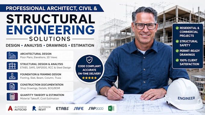 provide architect, civil and structural engineering drawings in texas california