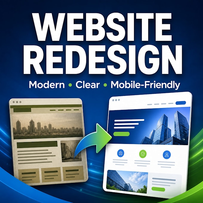 redesign your outdated website and make it look professional