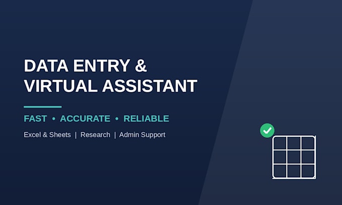 do data entry, admin support, and virtual assistant tasks
