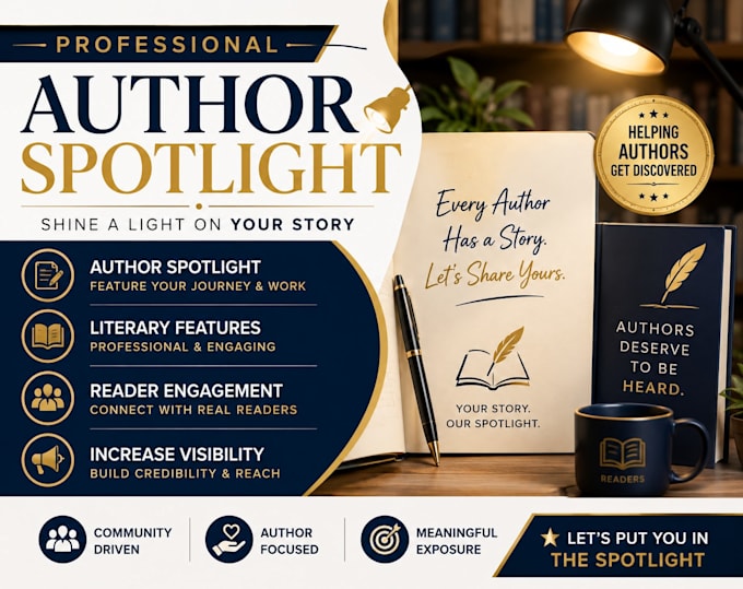 feature your book with an engaging author spotlight event