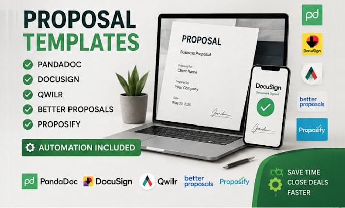 create pandadoc docusign qwilr better proposal proposify template, automation