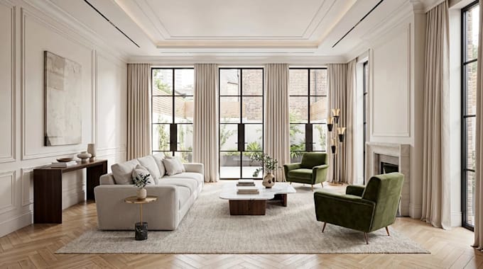 renovate building interior, revit 3d model, realistic architect rendering, v ray
