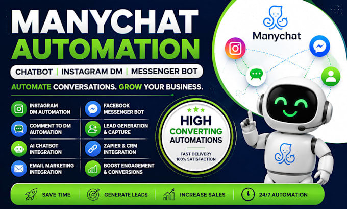 create manychat chatbot and instagram dm automation
