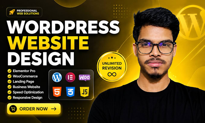 develop a responsive wordpress business website with elementor