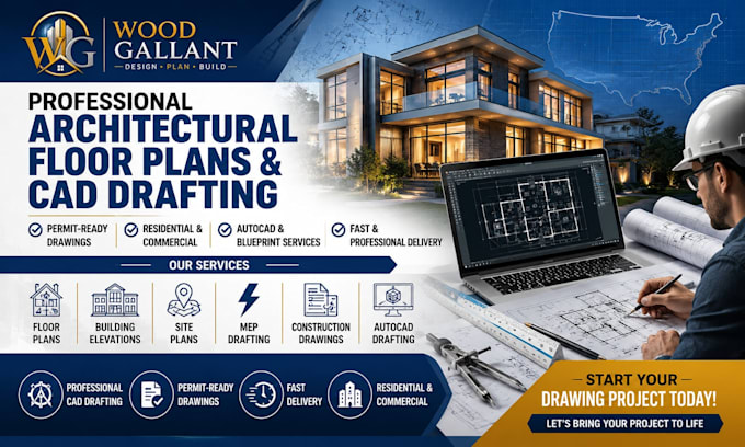 do stamped architectural structural  mep drawings for permit approval
