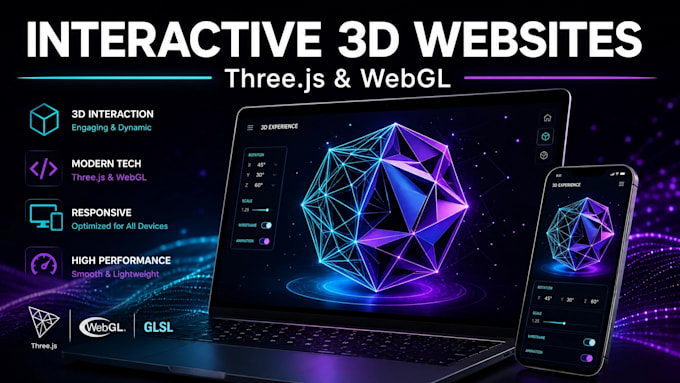 build interactive 3d website, threejs webgl product configurator