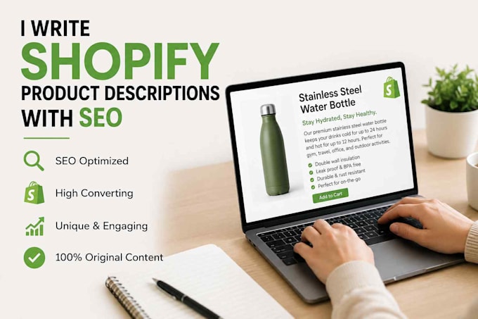 write SEO shopify product descriptions that sell