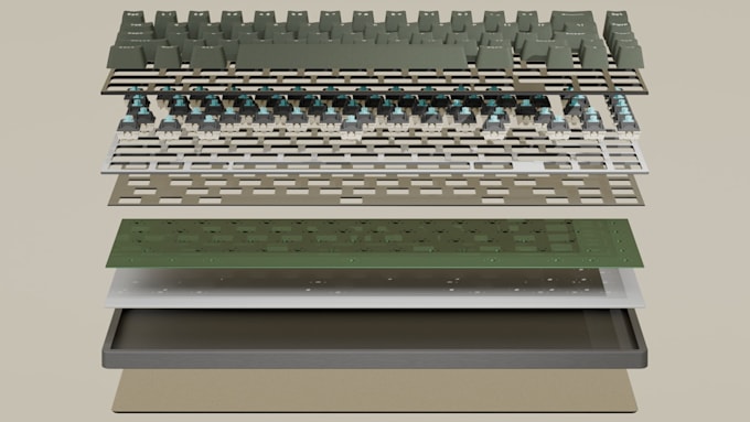 create a 3d product animation or exploded view animation