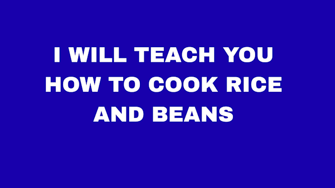 cook rice and beans