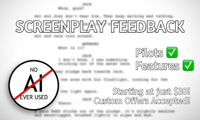 provide feedback and detailed notes on your screenplay