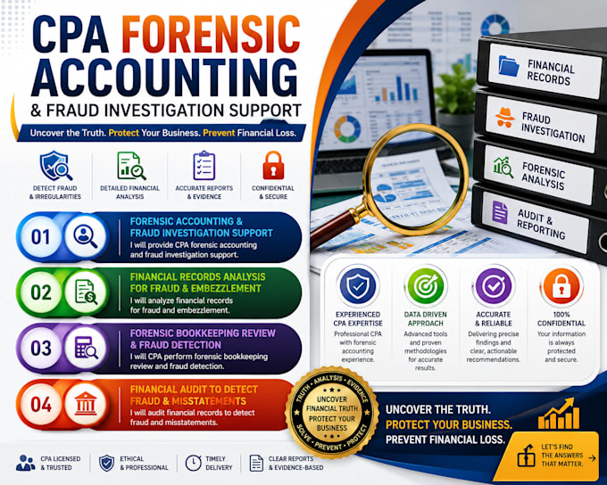perform CPA forensic bookkeeping review and fraud detection