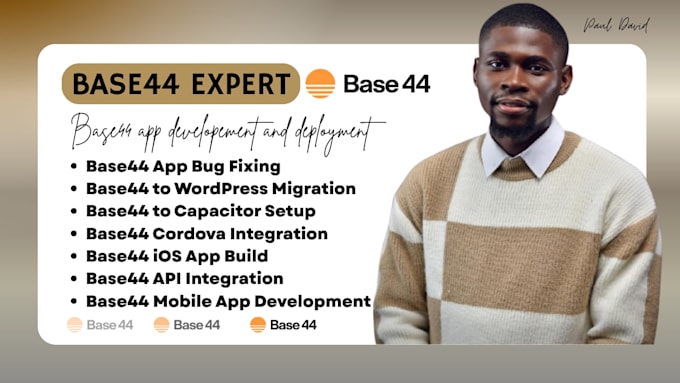 base44 app to capacitor base44 bug fixing base44 to wordpress base44 cordova ios